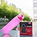 Mansov Water Bottle Silicone Leak Proof Collapsible Sports Water Bottle 26floz BPA Free Drinking Water Kettle for Outdoor Hiking Camping Running Traveling Rose