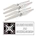 STARTRC LED Flash Propellers for DJI Phantom 4/4 Pro/4 Pro+/4 Pro V2.0/4 Advanced/4 Advanced+ Propellers Blades 9450S Quick Release Propellers,2 Pairs