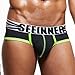 NEARTIME Men's Underwear, Soft Hipster Boxer Shorts Mnes Briefs Underpants (L, Black Sexy)