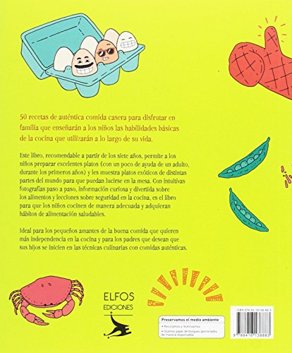 Cocina para niños: ¡Cocinar es divertido! Deliciosas recetas y fabulosos datos que te convertirán en un genio de la cocina (Spanish Edition)