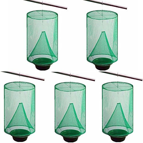Panamito 5PCS Folding Hanging Fly Traps Mosquito Capture Net Catcher Pest Reject Control