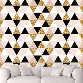 signwin Wall Mural Geometric Pattern Removable Self-Adhesive Wallpaper...