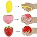 Squishies Jumbo Slow Rising Toy Charms Stress Relief Toys Party Supplies Cell Phone Pendant Strap Gift (Strawberry)