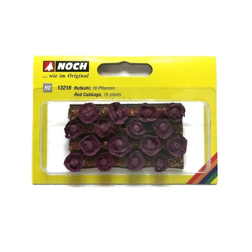 Noch Red Cabbage 16 plants, 3 x 6 cm