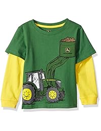John Deere Little Boys 'de manga larga Poly Tee