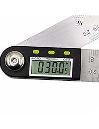 Saili   Regla de 20 pulgadas en ángulo digital de acero inoxidable, goniómetro, regla de buscador de ángulo, definición de regla y ángulo
