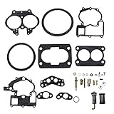 iFJF Carburetor Rebuild Kit for Mercury Marine 3.0L 4.3L 5.0L 5.7L Mercarb 2 BBL Carburetor 3302-804844002 1389-9562A1 1389-9563A1 1389-9564A1 1389-9670A2 1389-806077A2 (Without float)