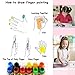 Washable Finger Paint for Kids, Non-Toxic Paints for Toddlers 12 Colors Kids Finger paints for Art, School Supplies