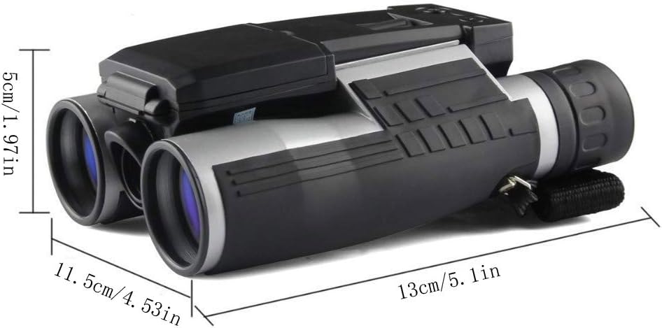 Vazussk 1.5" LCD Digital Binoculars with Camera for Adults, 10x25 Video Photo Recoder for Bird Watching Hunting Concerts and Sports Game with 16GB Cards : Camera & Photo