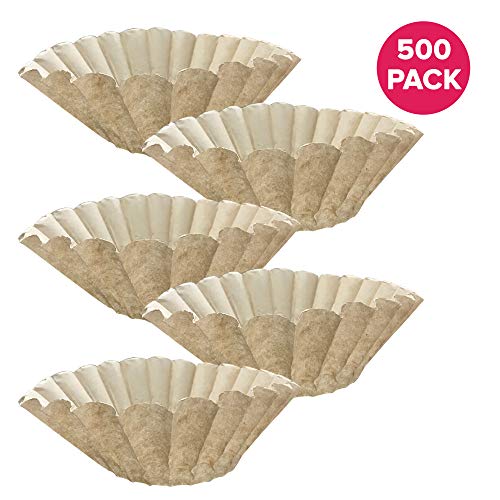 Think Crucial Replacement for Bunn Unbleached Paper Coffee Filter, Fits 12 Cup Commercial Coffee Bre