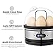 Egg Cooker, Aicok 7 Egg Capacity Egg Boiler, Soft Hard Boiled Egg Maker Included Steamer Poacher Removable Tray Rapid Egg Steamer Auto Shut Off Feature