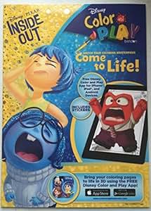 Amazon.com: Disney Pixar Inside Out Color and Play Coloring Book - Over ...