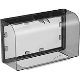 Housoutil Outdoor Waterproof Outlet Plug Cover : 2- Gang Flip Weatherproof Cover Outlet Cover Adhesive Type Receptacle Protector - Wall Switch Socket Face Plate Panel Box for Bathroom