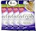 Bundle Pack of Four (4) Ban Total Refresh Cooling Body Cloths with Smooth PowderSilk Technology to Restore -- 10 Cloths Per Pack for 40 Total Cloths