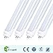 zoopod T8 LED Tube Lamp, 6500K cool white, 3000K warm white, Frosted Cover (25Pcs, 6000~6500K) 25-pack 10-pack 4ft T8 18W (32w fluorescent replacement)