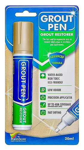 thumbnail image 2 of White Paint Pen Grout Pen Tile Paint Marker: Terracotta Narrow 5mm With 5 Pack Replacement Tips - Waterproof Grout Colorant And Sealer Pen To Renew, Repair, And Refresh Tile Grout - Cleaner 2 of 10