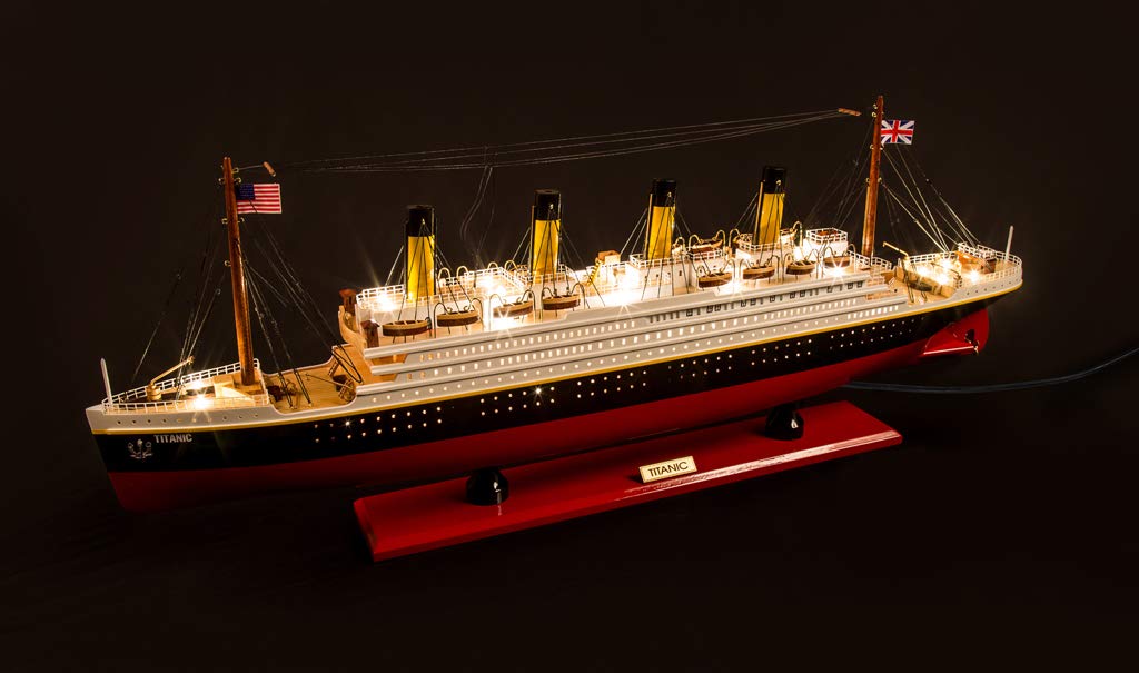 Buy Seacraft Gallery Titanic Model Ship with LED Lights 31" 3D RMS Titanic Boat Model Decor