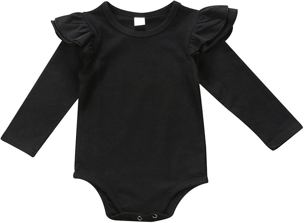 black long sleeve bodysuit baby