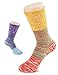 VERO MONTE 4 Pairs Patterned Socks Women Crew Socks - Womens Socks Cotton (6-9)
