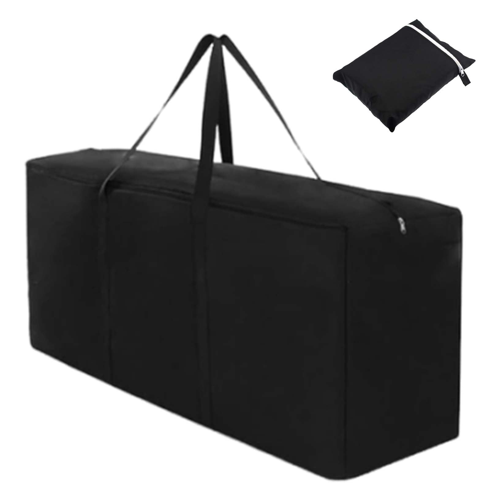 SuQurtom 260L Large Storage Bag, 210D Thickened Waterproof Dustproof Duvet Storage Bag, Sturdy Oxford Material Underbed Storage Bags for Bedding, Clothes, Moving Home (122 * 39 * 55cm)