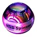 NSD Power Rainbow Lit Spinner Gyroscopic Wrist and Forearm Exerciser Featuring Multi-Light LED, Purple