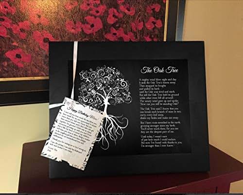 Framed Oak Tree Poem Handmade