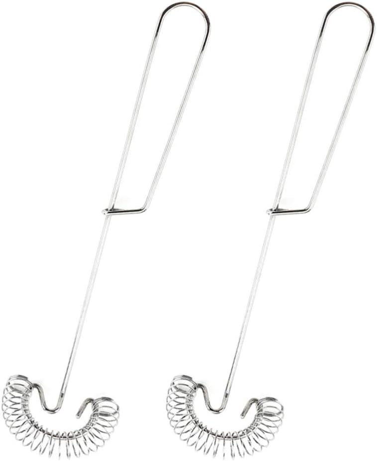Cabilock 2 Stücke Schneebesen Spiralbesen Edelstahl Handheld Küchenutensilien Zum Mischen Rühren Multifunktional Milch Eier Cream Mehr Saucen Küchenhelfer Küchenzubehör