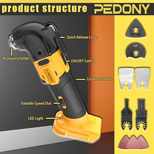 Cordless Oscillating Tool For Dewalt 20V Battery, Replacement (DCS356B