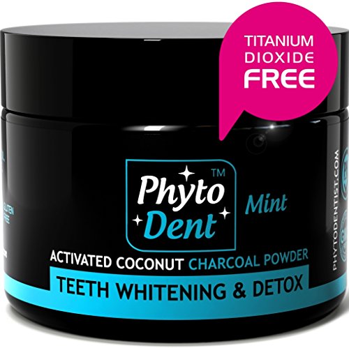 Activated Coconut Teeth Whitening Charcoal Powder - 100% Natural Teeth Whitener -The Best Organic Alternative to Whitening Toothpaste – No Fluoride - No Titanium Dioxide