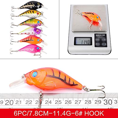 Cannibal Baits 40 PC Bass Angelköder Kits Köder Topwater Fischen-Köder-Paket Crankbaits Haken einschließlich Fischen… – Bild 4