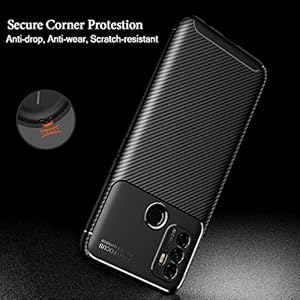 BRAND SET Cover per Oppo A53/A32 2020 Ultrasottile Silicone Protettiva Cover in Fibra di Carbonio Soft Rubber Custodia… - immagine 4