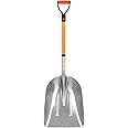 VNIMTI Aluminum Snow Shovel with D Handle Metal Snow Shovel for Driveway 45Inches 3.7 Pounds Transfer Shovel Shovel for Garde