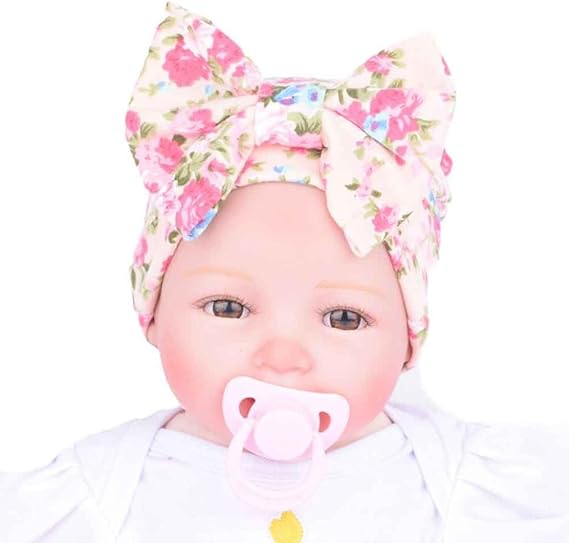 Amazon Co Jp Franterd 新生児 病院 帽子 ベビーハット 蝶結び フラワーキャップ ヘッドウェア ピンク 服 ファッション小物