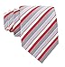 Scott Allan Red Ties for Men | Carbata Roja | Red and Gray Necktie