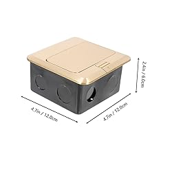 KICHOUSE 1set Pop-up Floor Outlet Box Copper Port