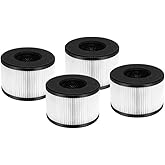 4 Pack BS-03 HEPA Replacement Filter for PARTU BS-03 Part U, Part X and Slevoo BS-03 Air Purifier, 3-in-1 filtration with HEPA Filter, Activated Carbon Filter, NOT FOR BS-01 Model