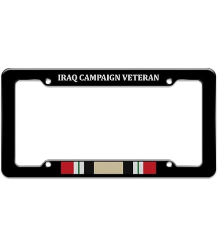 Operation Iraq Freedom Veteran Proudly Served License Plate US Veteran Auto Tag