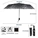 WOOSHINE Windproof Compact Travel Durable umbrella Polka Dot Design,11.2-Inch,8 Ribs,210T Fabric Automatic Open and Close Umbrella