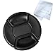 Fotasy LC86mm Lens Cap, 86mm Snap-On, Black