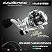 Cadence CB6 Baitcasting Reels, 20 LB Powerful Carbon Fiber Drag Baitcaster, 6.9oz Ultralight Casting Reels, Durable Aluminum Main Gear, 7.3:1 Gear Ratio, Super Smooth Cost-Effective Baitcaster Reels