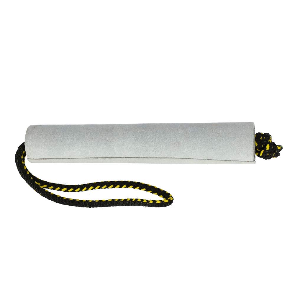 Dingo Gear Genuine Leather Bite Tug in Roller Shape with One Holder Handmade Canine Gears for Dog Training S00219