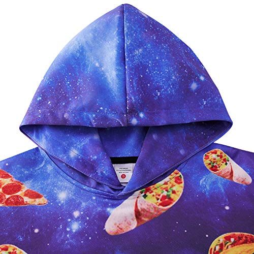 TUONROAD Graphic Sweatshirt for Teen Girls Boys Alpaca Pizza Kangaroo Pocket Hoody Long Sleeve Hoodie