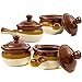 Gibson French Onion Soup Crock Bowls with Handles, 15 Ounce - Set of 4