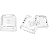 20Pcs Double-Layer Crystal Transparent Keycaps, Custom Blank Cover Cap for DIY Removable Stickers or Scraps of Paper, XDA Profile Backlit Keycap for Cherry MX Switches Mechanical Keyboard (20)