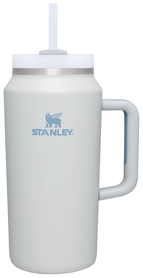 Stanley Quencher H2.0 Tumbler with Handle & Straw 64 oz | Flowstate 3-Position Lid | Large Capacity for Travel & Sports | Insulated Stainless Steel Cup | BPA-Free | Fog
