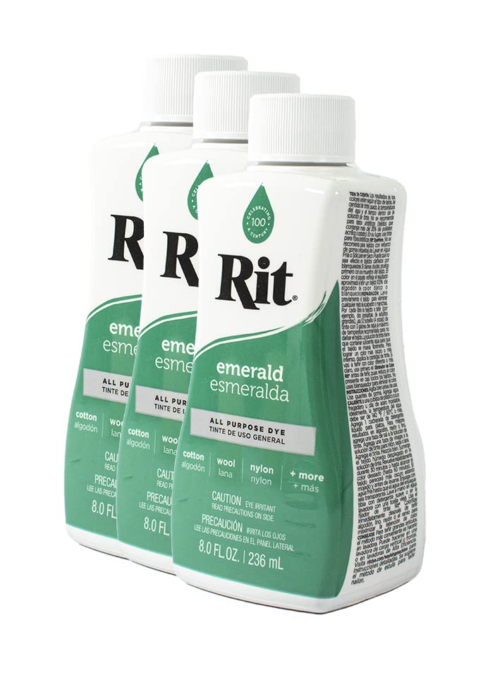 Rit Dye Liquid 236ml Emerald Pack of 12