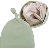 Silky Satin Lined Newborn Hat Hair Care Knot Beanie Hats for Infant Baby Boys Girls Caps 0-6 Months