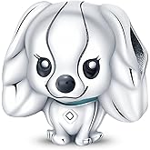 LIGHTDOG 925 Sterling Silver Charms for Bracelets Necklaces Dangle Pendants Beads Charms Fits Pandora Charms Bracelets Jewelry Holidays Gift for Women