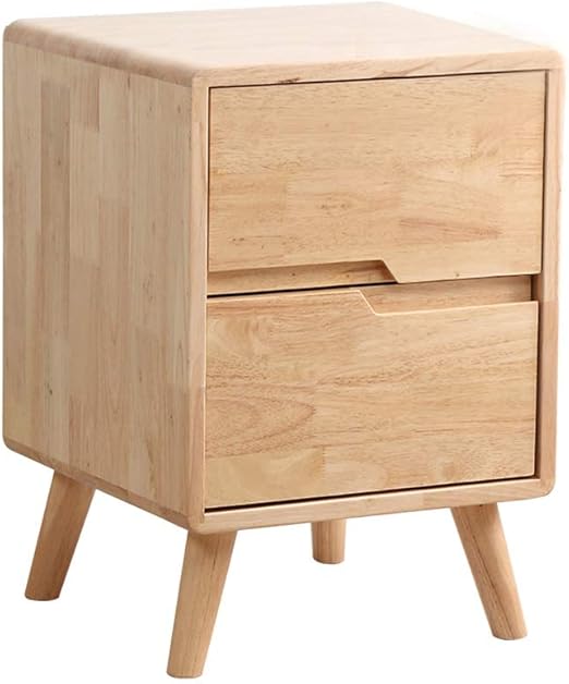 Amazon Com Feiqiangqiang Bedside Table Rubber Wood Natural Wood