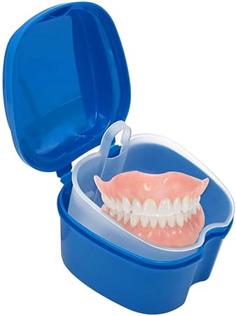 Boite De Rangement Pour Dentier Avec Filet A Suspendre Pour Nettoyer Les Dents Artificielles Amazon Fr Hygiasne Et Soins Du Corps